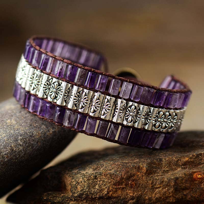 WESTERN ANTIQUE AMETHYST BRACELET