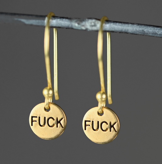 FUCK DANGLED EARRINGS