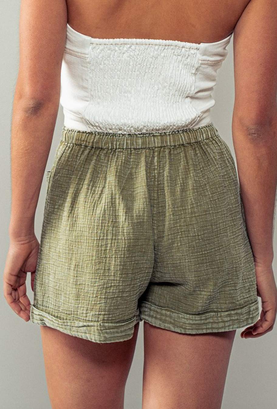 MINERAL WASHED SHORTS